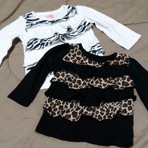 Set of two animal print shirts